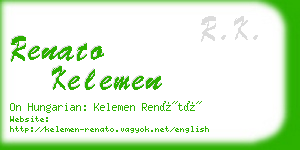 renato kelemen business card